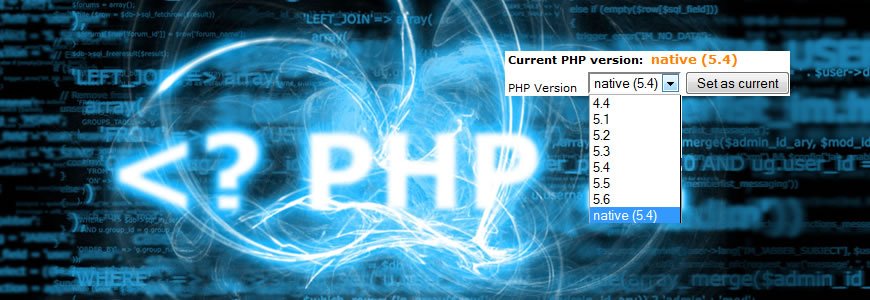 PHP verzió választó